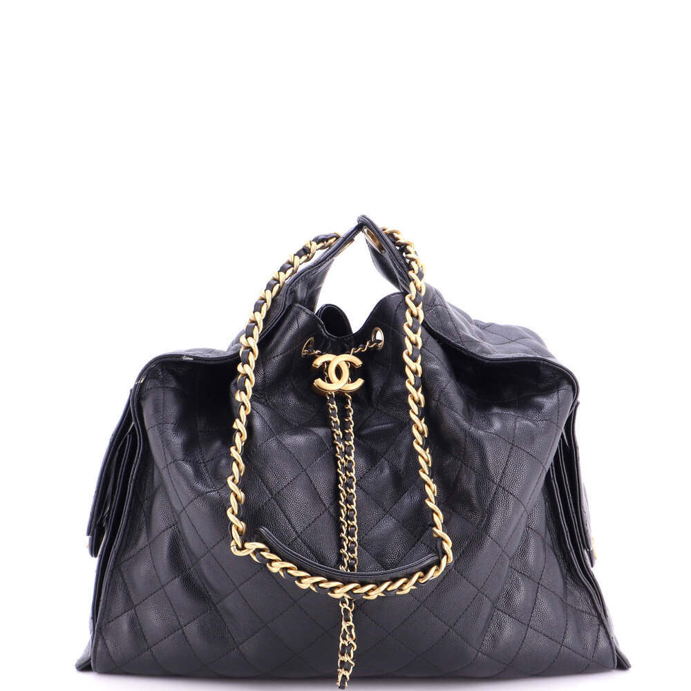 Chanel Medium 25 Hobo Bag Quilted Caviar